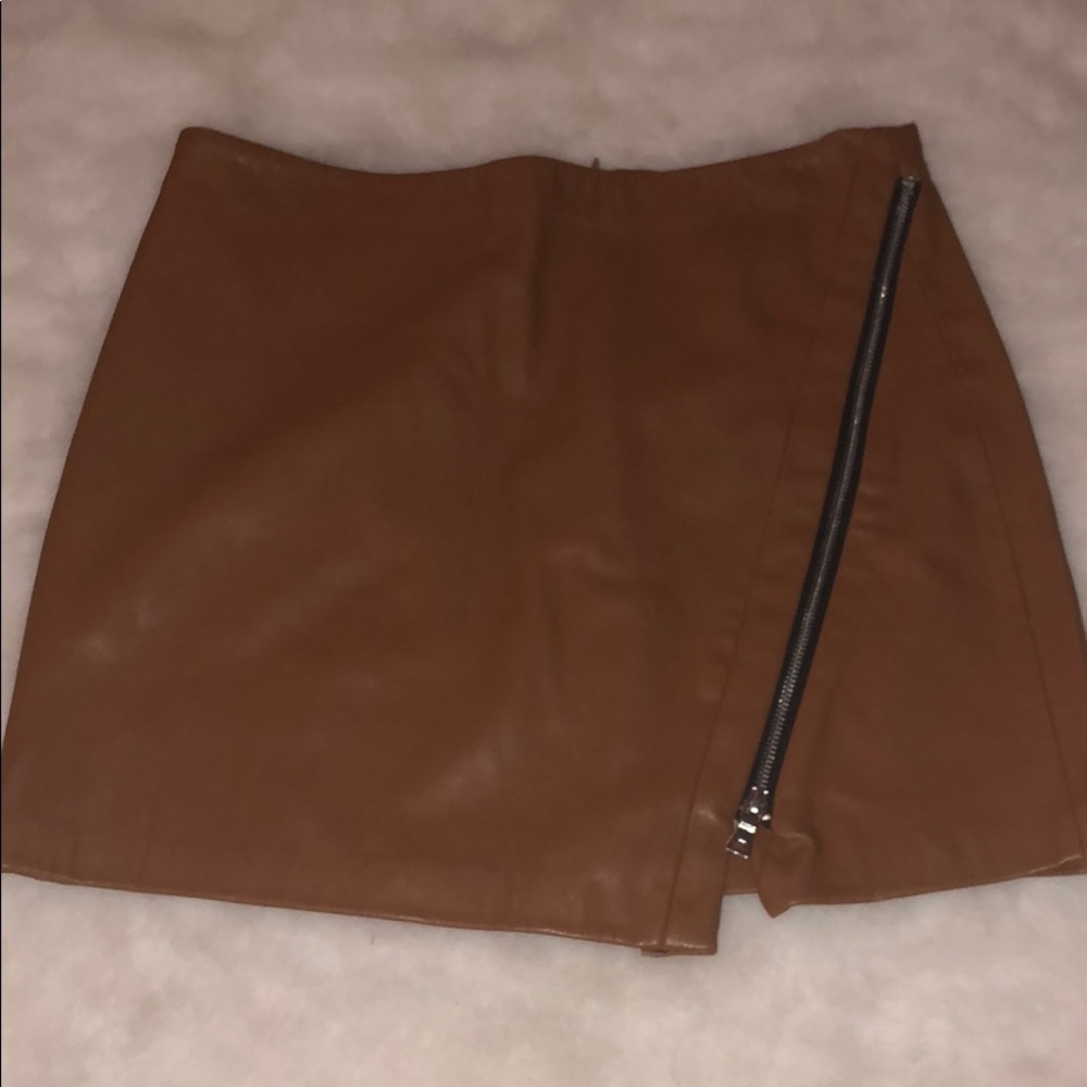 Zara pleather skirt